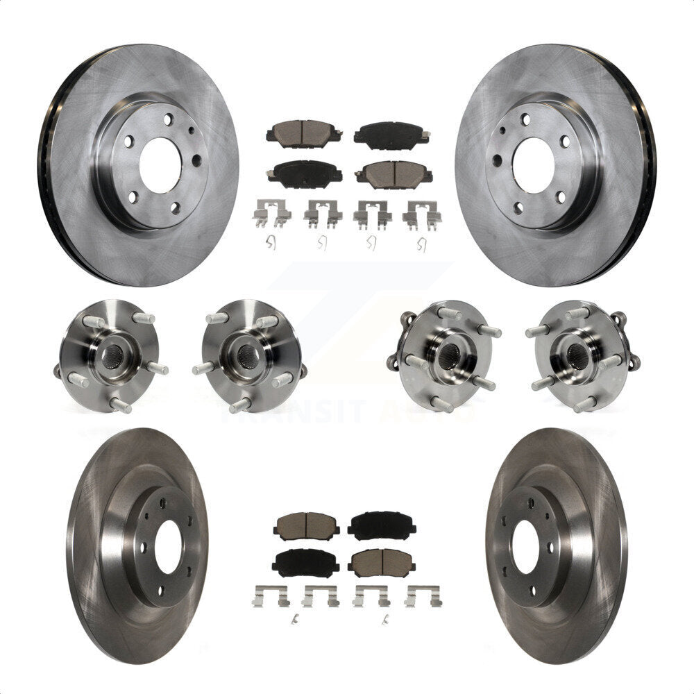 [Avant + Arrière] Kit d'ensemble roulement de roue et moyeu pour 2015 Mazda CX-5 AWD avec Electric Parking KBB-119147 par Transit Auto