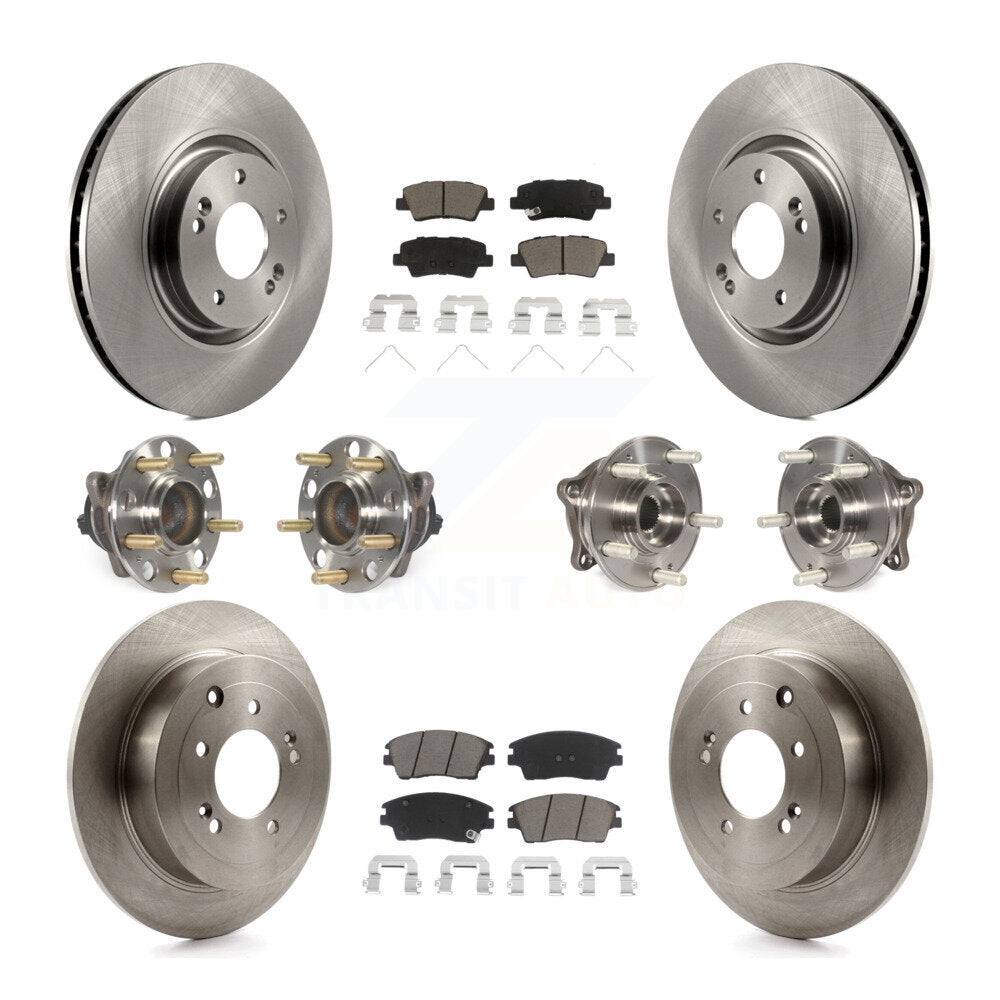[Avant + Arrière] Kit d'ensemble roulement de roue et moyeu pour 2017-2021 Kia Sportage FWD avec Turbocharged avec Manual Parking KBB-119155
