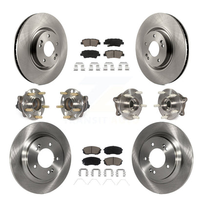 [Avant + Arrière] Kit d'ensemble roulement de roue et moyeu pour 2016 Hyundai Sonata GAS engine avec Electric Parking KBB-119158