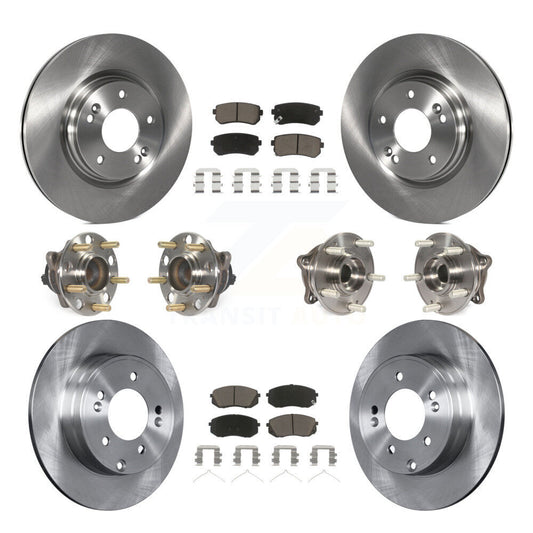 [Avant + Arrière] Kit d'ensemble roulement de roue et moyeu pour 2015-2016 Hyundai Sonata GAS engine avec Manual Parking KBB-119159