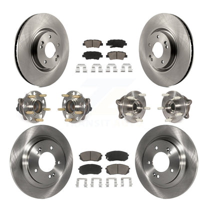 [Avant + Arrière] Kit d'ensemble roulement de roue et moyeu pour 2015 Hyundai Sonata GAS engine avec Electric Parking KBB-119160