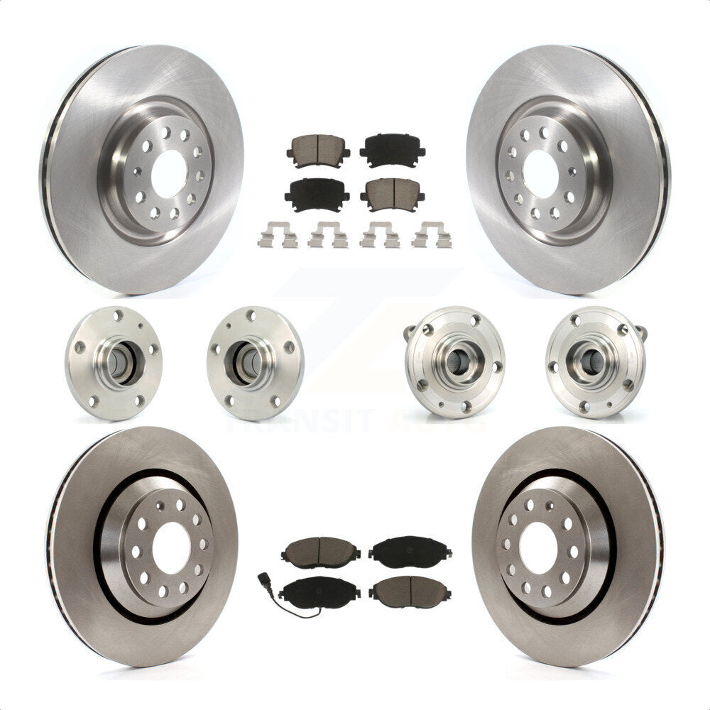 [Avant + Arrière] Kit d'ensemble roulement de roue et moyeu pour 2016 Volkswagen CC AWD KBB-119161 par Transit Auto