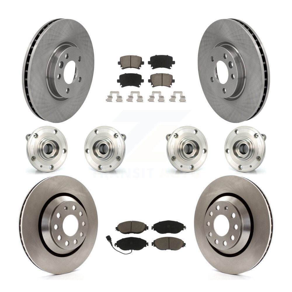 [Avant + Arrière] Kit d'ensemble roulement de roue et moyeu pour 2013-2014 Volkswagen CC AWD KBB-119162
