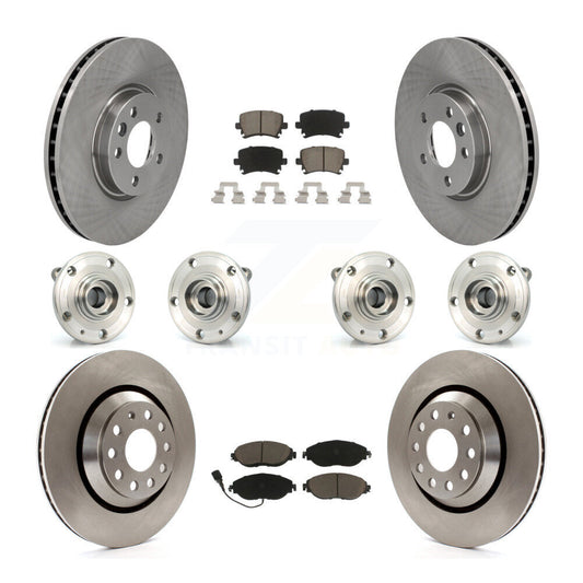 [Avant + Arrière] Kit d'ensemble roulement de roue et moyeu pour 2013-2014 Volkswagen CC AWD KBB-119162
