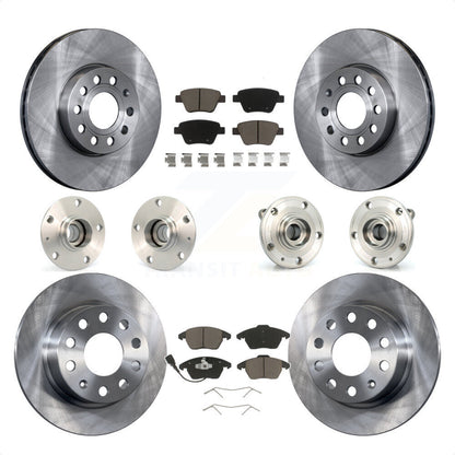 [Avant + Arrière] Kit d'ensemble roulement de roue et moyeu pour 2013 Volkswagen Beetle 2.5L avec 253mm Diameter Rotor KBB-119178 par Transit Auto