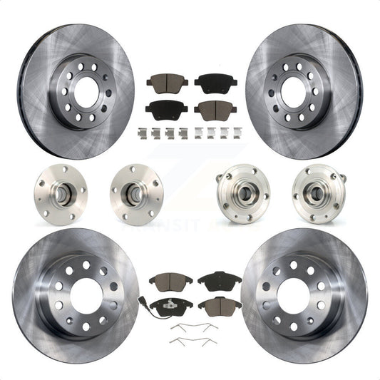 [Avant + Arrière] Kit d'ensemble roulement de roue et moyeu pour 2013 Volkswagen Beetle 2.5L avec 253mm Diameter Rotor KBB-119178 par Transit Auto