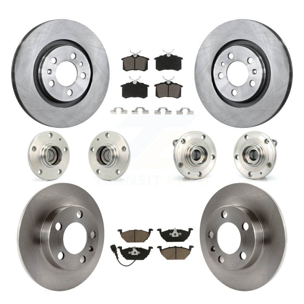 [Avant + Arrière] Kit d'ensemble roulement de roue et moyeu pour 2006 Volkswagen Jetta avec 280mm Diameter 7th 8th Digit Of VIN Is "9M" Or "1J" KBB-119179