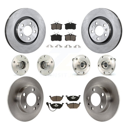 [Avant + Arrière] Kit d'ensemble roulement de roue et moyeu pour 2006 Volkswagen Jetta avec 280mm Diameter 7th 8th Digit Of VIN Is "9M" Or "1J" KBB-119179