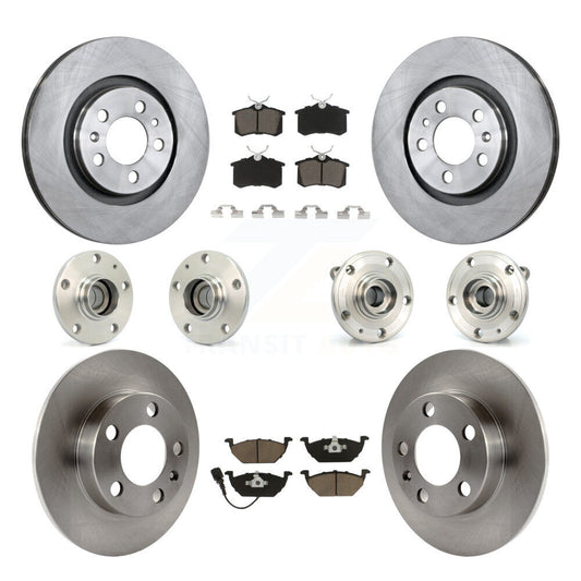 [Avant + Arrière] Kit d'ensemble roulement de roue et moyeu pour 2006 Volkswagen Jetta avec 280mm Diameter 7th 8th Digit Of VIN Is "9M" Or "1J" KBB-119179