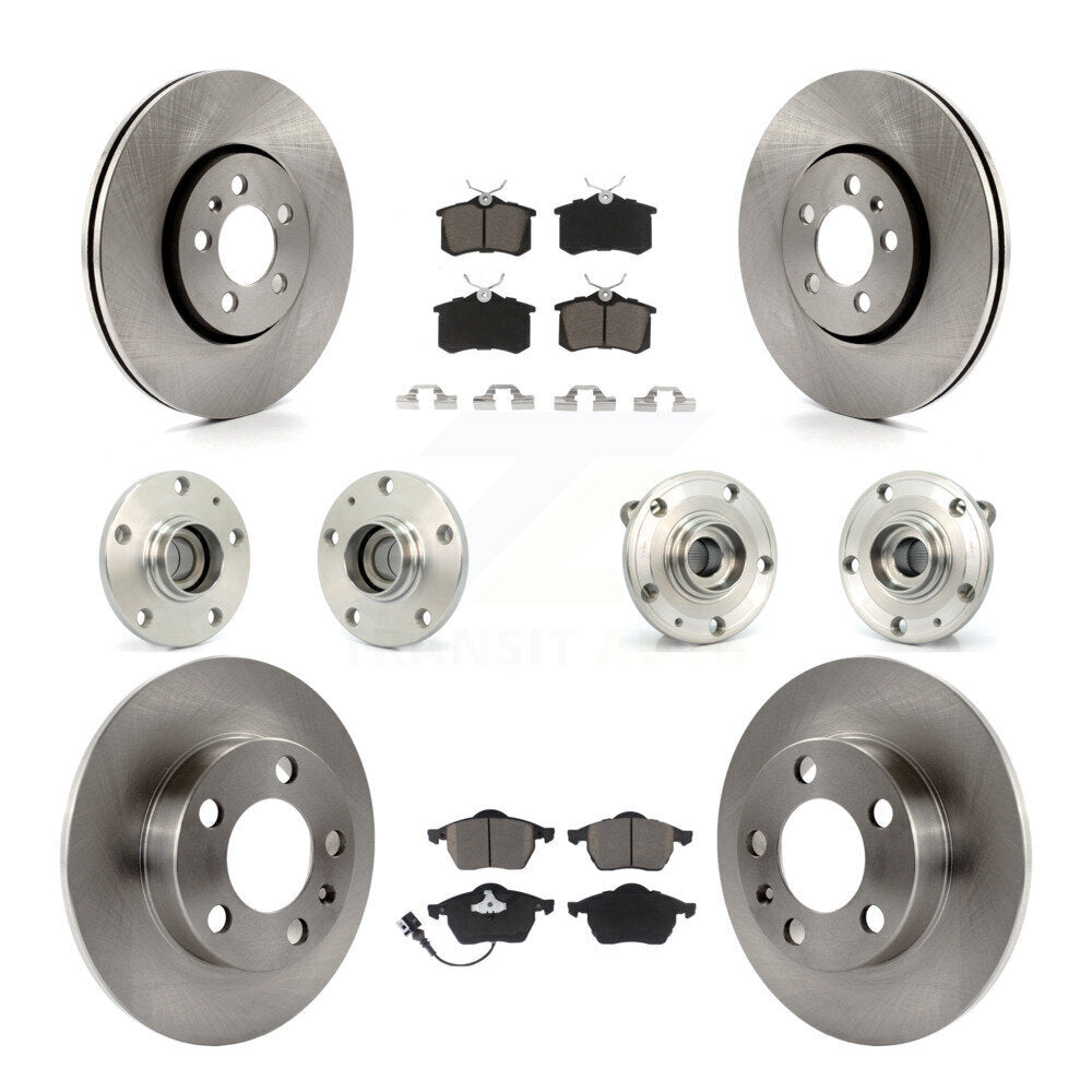 [Avant + Arrière] Kit d'ensemble roulement de roue et moyeu pour 2006 Volkswagen Jetta avec 288mm Diameter 7th 8th Digit Of VIN Is "9M" Or "1J" KBB-119180