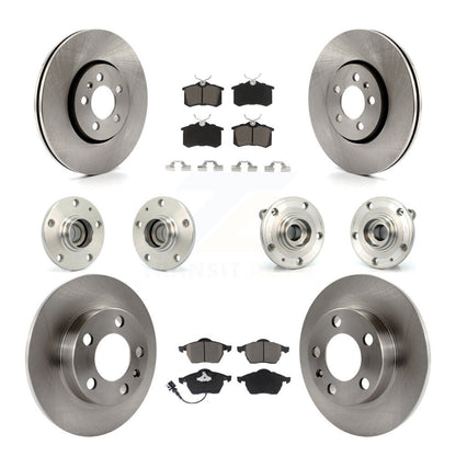 [Avant + Arrière] Kit d'ensemble roulement de roue et moyeu pour 2006 Volkswagen Jetta avec 288mm Diameter 7th 8th Digit Of VIN Is "9M" Or "1J" KBB-119180