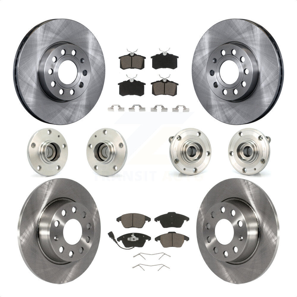 [Avant + Arrière] Kit d'ensemble roulement de roue et moyeu pour 2014 Volkswagen Beetle Sportline avec 2.0L avec 272mm Diameter Rotor KBB-119183 par Transit Auto