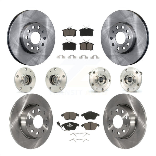 [Avant + Arrière] Kit d'ensemble roulement de roue et moyeu pour 2014 Volkswagen Beetle Sportline avec 2.0L avec 272mm Diameter Rotor KBB-119183 par Transit Auto