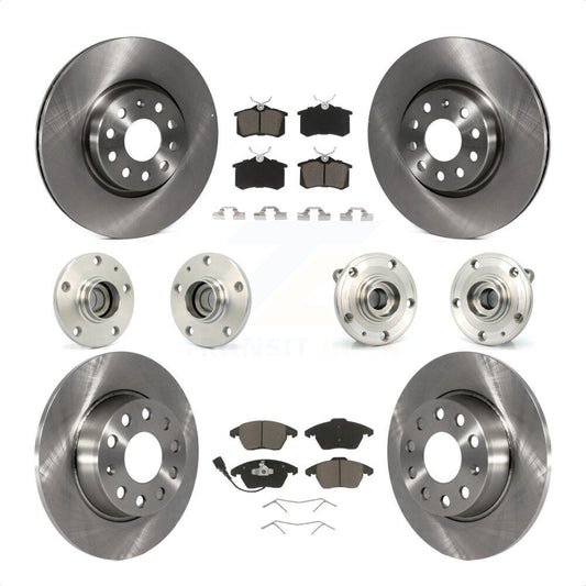 [Avant + Arrière] Kit d'ensemble roulement de roue et moyeu pour 2014 Volkswagen Beetle R-Line GSR avec 2.0L avec 272mm Diameter Rotor KBB-119184 par Transit Auto