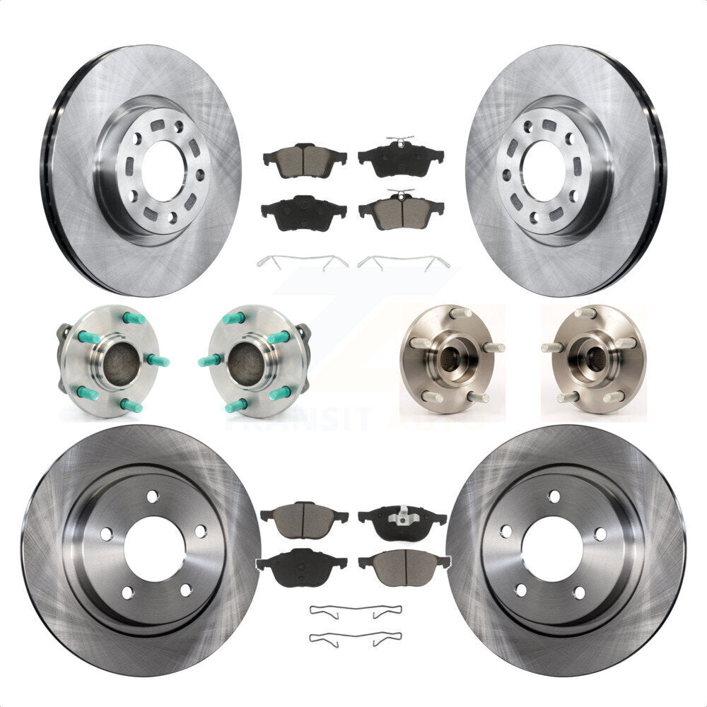 [Avant + Arrière] Kit d'ensemble roulement de roue et moyeu pour Mazda 3 2.3L avec Non-ABS KBB-119185 par Transit Auto