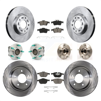 [Avant + Arrière] Kit d'ensemble roulement de roue et moyeu pour Mazda 3 2.3L avec Non-ABS KBB-119185 par Transit Auto