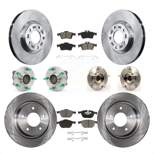 [Avant + Arrière] Kit d'ensemble roulement de roue et moyeu pour Mazda 3 2.3L avec Non-ABS KBB-119185 par Transit Auto