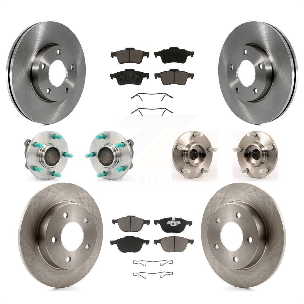 [Avant + Arrière] Kit d'ensemble roulement de roue et moyeu pour Mazda 3 2.0L avec Non-ABS KBB-119187 par Transit Auto