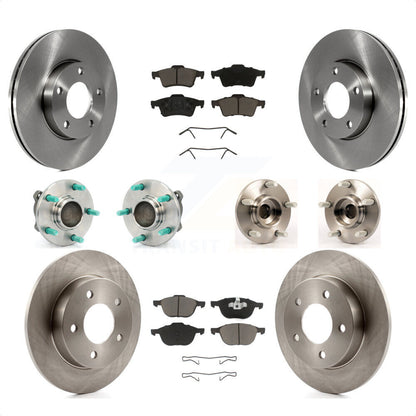 [Avant + Arrière] Kit d'ensemble roulement de roue et moyeu pour Mazda 3 2.0L avec Non-ABS KBB-119187 par Transit Auto