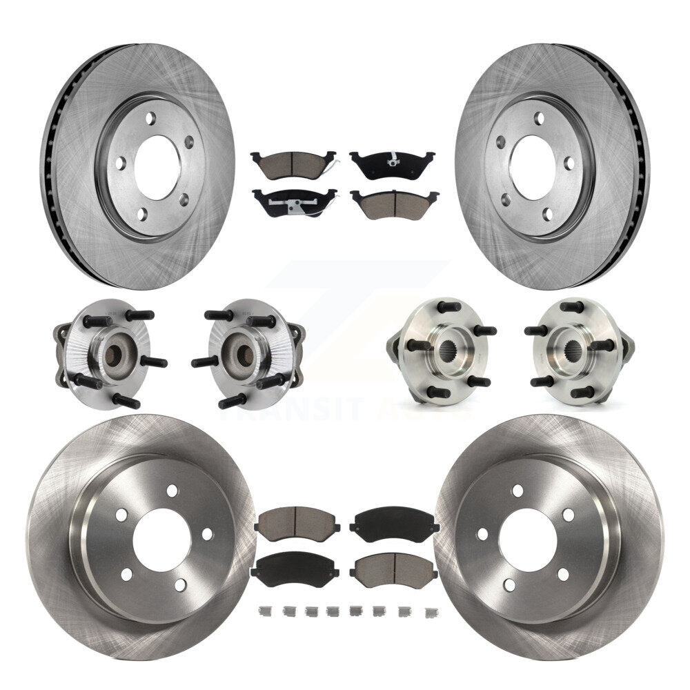 [Avant + Arrière] Kit d'ensemble roulement de roue et moyeu pour 2003 Chrysler Voyager Drum rear brakes avec Non-ABS KBB-119199