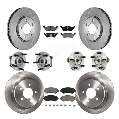 [Avant + Arrière] Kit d'ensemble roulement de roue et moyeu pour 2003 Chrysler Voyager Drum rear brakes avec Non-ABS KBB-119199