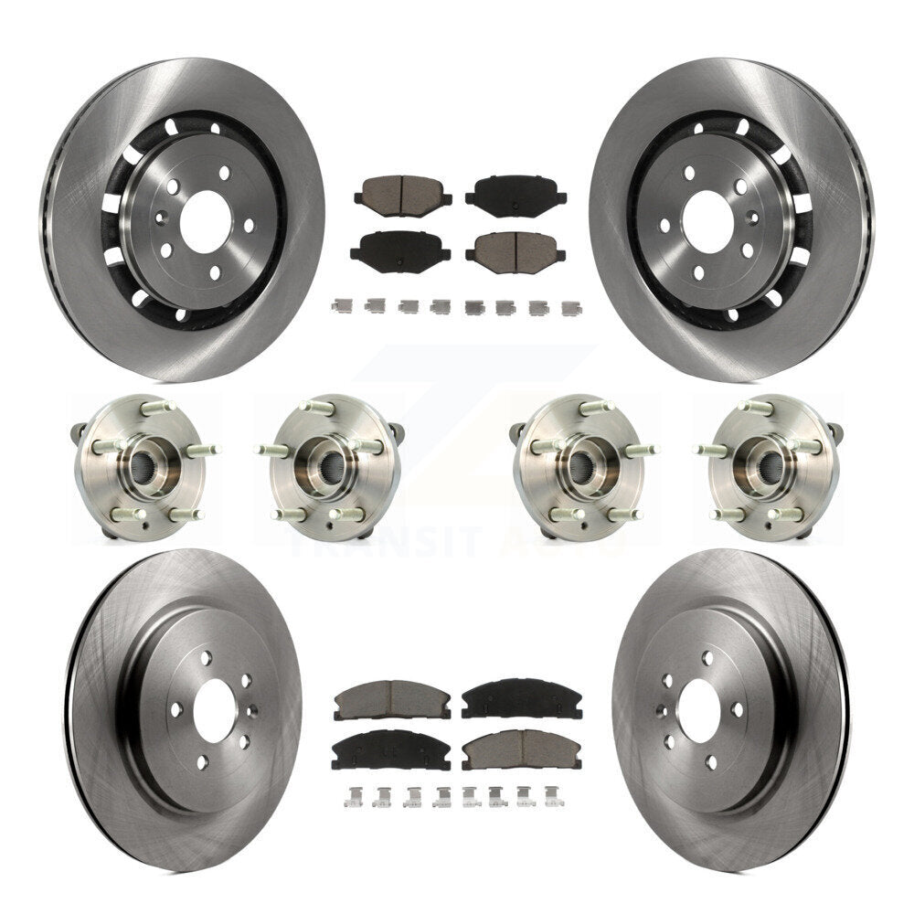[Avant + Arrière] Kit d'ensemble roulement de roue et moyeu pour Lincoln MKS Ford Flex Taurus MKT KBB-119204