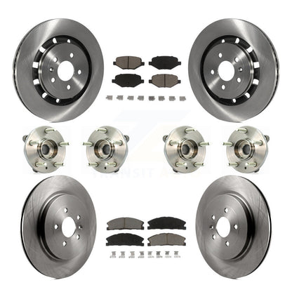 [Avant + Arrière] Kit d'ensemble roulement de roue et moyeu pour Lincoln MKS Ford Flex Taurus MKT KBB-119204