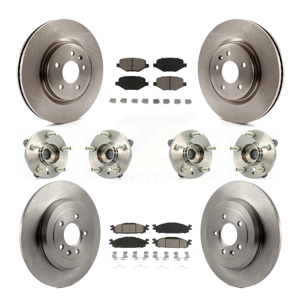 [Avant + Arrière] Kit d'ensemble roulement de roue et moyeu pour Ford Taurus Flex Lincoln MKT MKS KBB-119205