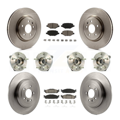 [Avant + Arrière] Kit d'ensemble roulement de roue et moyeu pour Ford Taurus Flex Lincoln MKT MKS KBB-119205