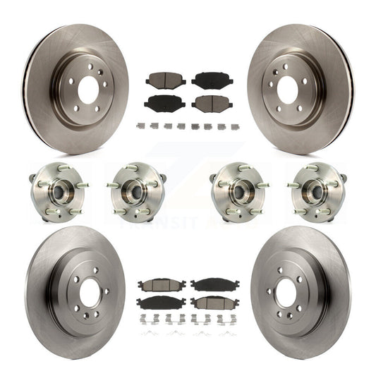 [Avant + Arrière] Kit d'ensemble roulement de roue et moyeu pour Ford Taurus Flex Lincoln MKT MKS KBB-119205