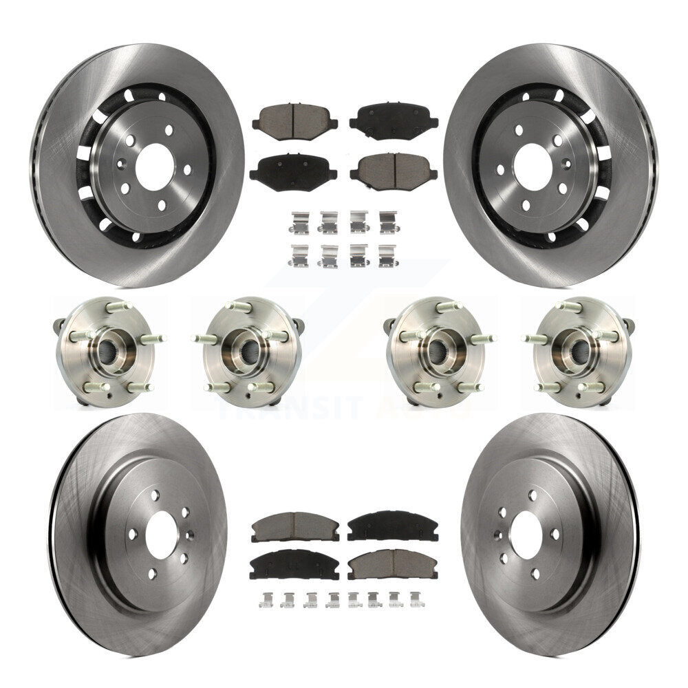 [Avant + Arrière] Kit d'ensemble roulement de roue et moyeu pour Ford Flex Taurus Lincoln MKS KBB-119207