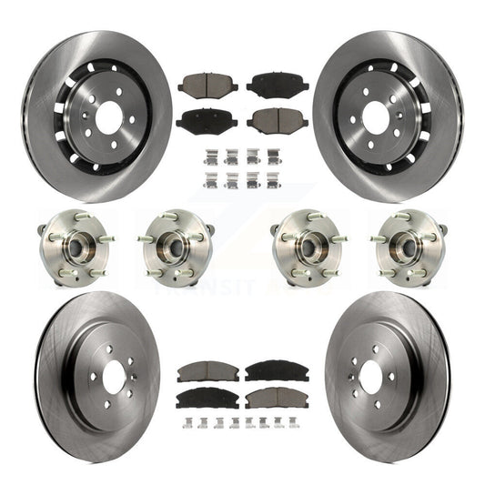 [Avant + Arrière] Kit d'ensemble roulement de roue et moyeu pour Ford Flex Taurus Lincoln MKS KBB-119207