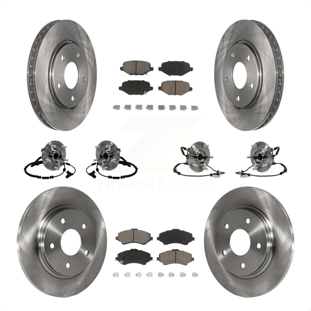 [Avant + Arrière] Kit d'ensemble roulement de roue et moyeu pour Dodge Grand Caravan Chrysler Town & Country Ram C/V Volkswagen Routan KBB-119209 par Transit Auto