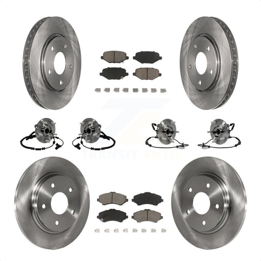 [Avant + Arrière] Kit d'ensemble roulement de roue et moyeu pour Dodge Grand Caravan Chrysler Town & Country Ram C/V Volkswagen Routan KBB-119209 par Transit Auto