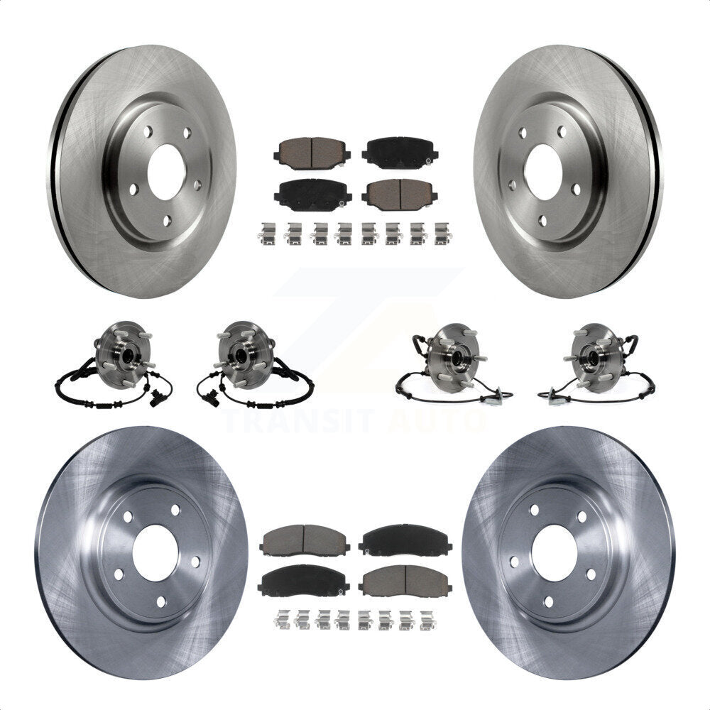 [Avant + Arrière] Kit d'ensemble roulement de roue et moyeu pour Dodge Grand Caravan Chrysler Town & Country Ram C/V Volkswagen Routan KBB-119210 par Transit Auto