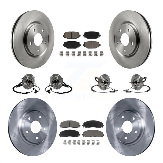 [Avant + Arrière] Kit d'ensemble roulement de roue et moyeu pour Dodge Grand Caravan Chrysler Town & Country Ram C/V Volkswagen Routan KBB-119210 par Transit Auto