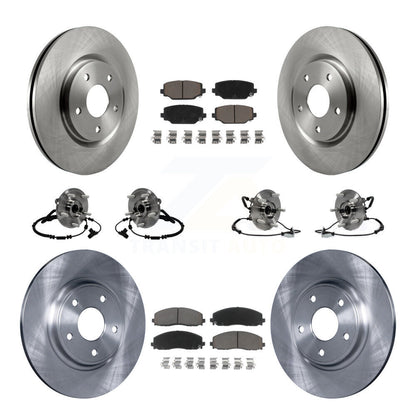 [Avant + Arrière] Kit d'ensemble roulement de roue et moyeu pour Dodge Grand Caravan Chrysler Town & Country Ram C/V Volkswagen Routan KBB-119210