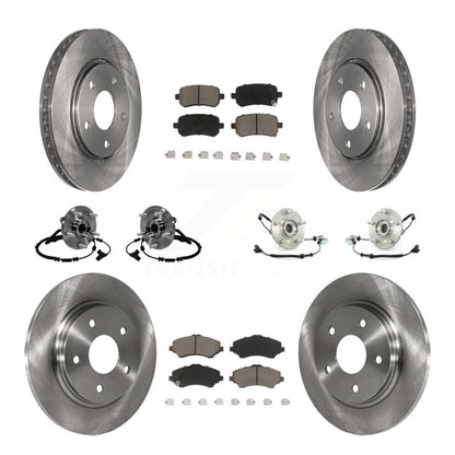 [Avant + Arrière] Kit d'ensemble roulement de roue et moyeu pour 2012 Volkswagen Routan avec Single Piston Caliper KBB-119211