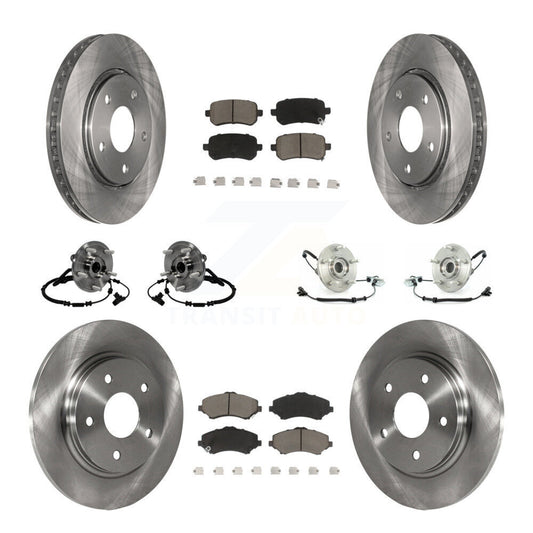 [Avant + Arrière] Kit d'ensemble roulement de roue et moyeu pour 2012 Volkswagen Routan avec Single Piston Caliper KBB-119211