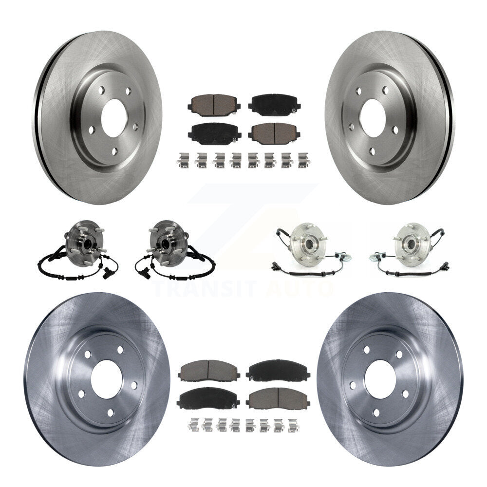 [Avant + Arrière] Kit d'ensemble roulement de roue et moyeu pour 2012 Volkswagen Routan avec Dual Piston Caliper KBB-119212