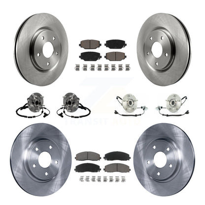 [Avant + Arrière] Kit d'ensemble roulement de roue et moyeu pour 2012 Volkswagen Routan avec Dual Piston Caliper KBB-119212