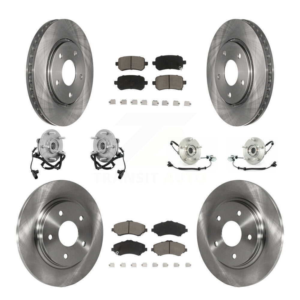 [Avant + Arrière] Kit d'ensemble roulement de roue et moyeu pour Chrysler Town & Country Dodge Grand Caravan Volkswagen Routan KBB-119213