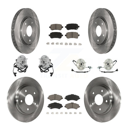[Avant + Arrière] Kit d'ensemble roulement de roue et moyeu pour Chrysler Town & Country Dodge Grand Caravan Volkswagen Routan KBB-119213