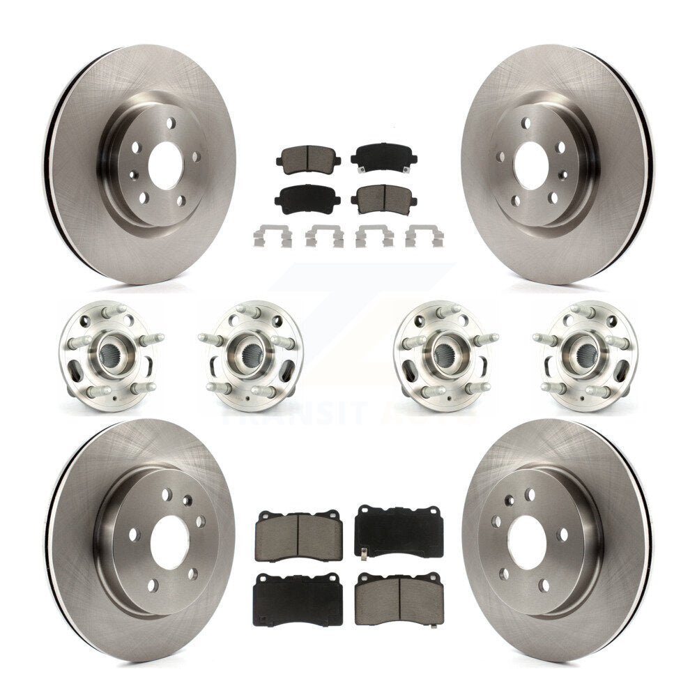 [Avant + Arrière] Kit d'ensemble roulement de roue et moyeu pour Cadillac XTS sans Heavy Duty Brakes KBB-119230