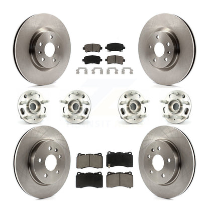 [Avant + Arrière] Kit d'ensemble roulement de roue et moyeu pour Cadillac XTS sans Heavy Duty Brakes KBB-119230