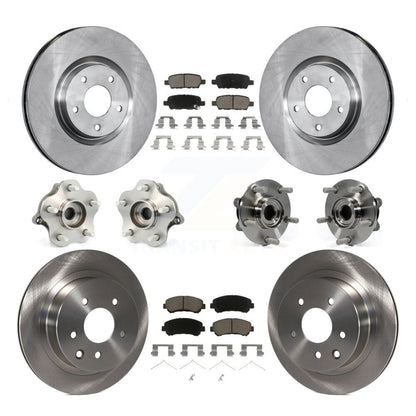 [Avant + Arrière] Kit d'ensemble roulement de roue et moyeu pour 2014 Nissan Juke Nismo RS avec AWD To 04 14 KBB-119239