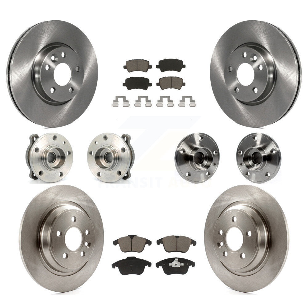 [Avant + Arrière] Kit d'ensemble roulement de roue et moyeu pour 2013-2014 Volvo S60 3.0L avec 300mm Diameter Rotor KBB-119243