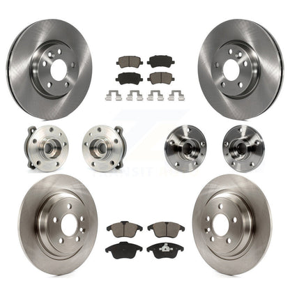 [Avant + Arrière] Kit d'ensemble roulement de roue et moyeu pour 2013-2014 Volvo S60 3.0L avec 300mm Diameter Rotor KBB-119243