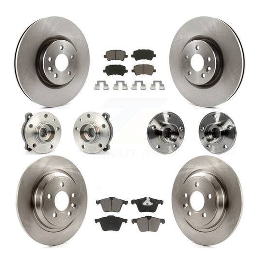 [Avant + Arrière] Kit d'ensemble roulement de roue et moyeu pour 2013-2014 Volvo S60 3.0L avec 336mm Diameter Rotor KBB-119244