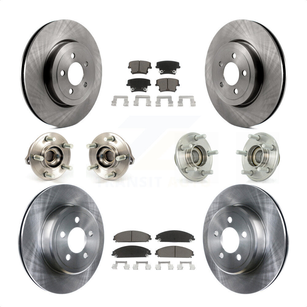 [Avant + Arrière] Kit d'ensemble roulement de roue et moyeu pour Dodge Chrysler 300 Charger Challenger KBB-119250 par Transit Auto